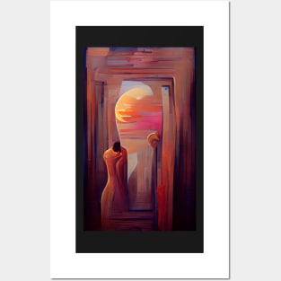 Looking Glass Sunset Surreal Art Posters and Art